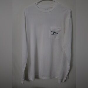 Vineyard Vines Men’s Long Sleeve Tee – First Chair Last Call Penguin